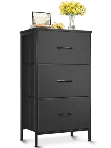 AODK 3-Drawer Fabric Dresser & Nightstand